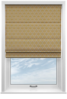 Pavillion, Ochre - Twist&Fit Roman Blind